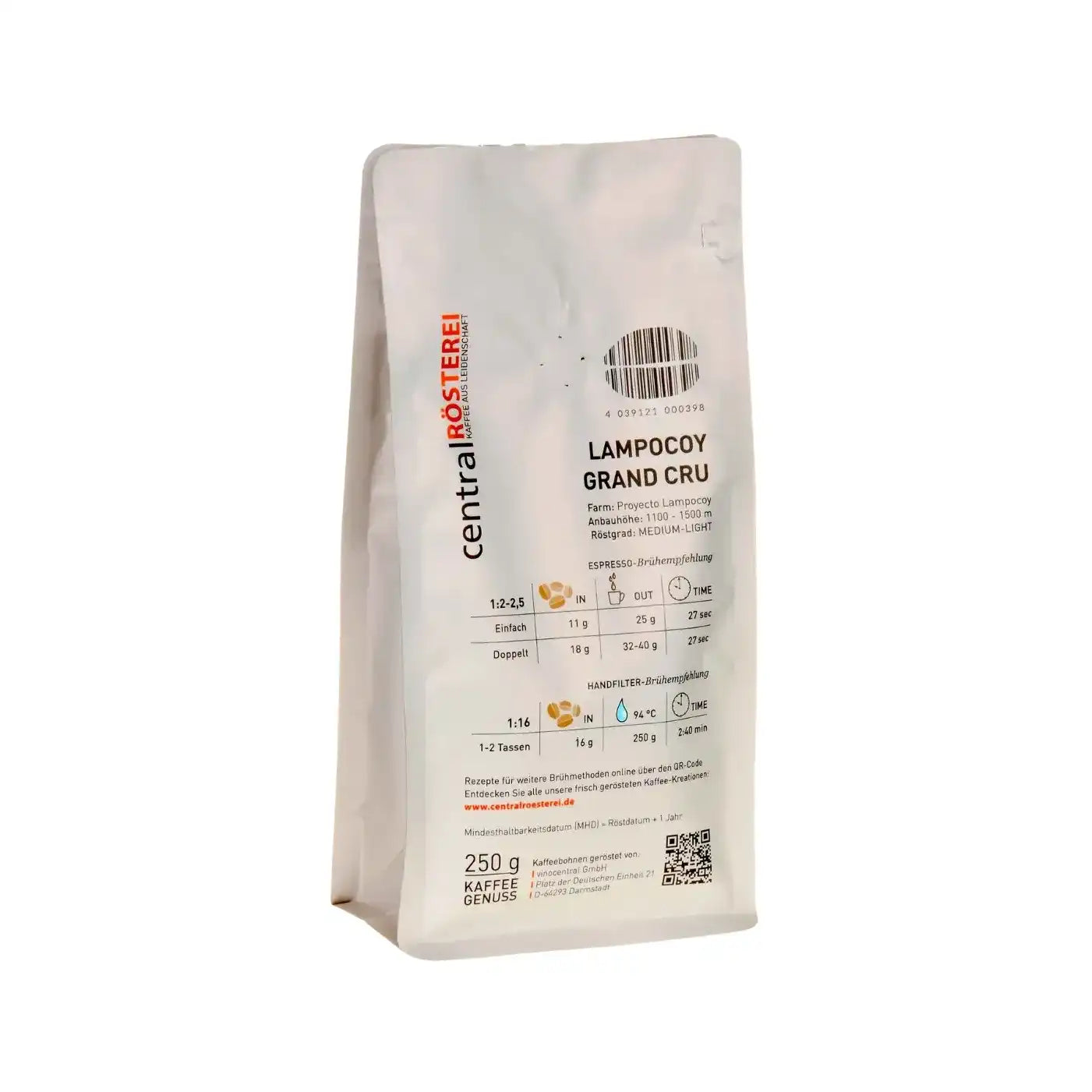 CentralRösterei Guatemala Lampocoy Grand Cru Arabica Vollmundig Mit Noten Karamell Und Charaktervoll Kaffee by RoasterGang