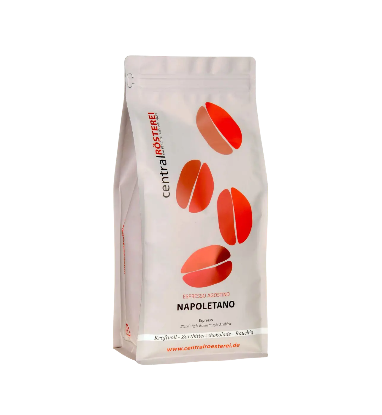 CentralRösterei Napoletano Espresso Mischung 85 Prozent Robusta 15 Prozent Arabica Kraftvoll Harmonisch Intensiv