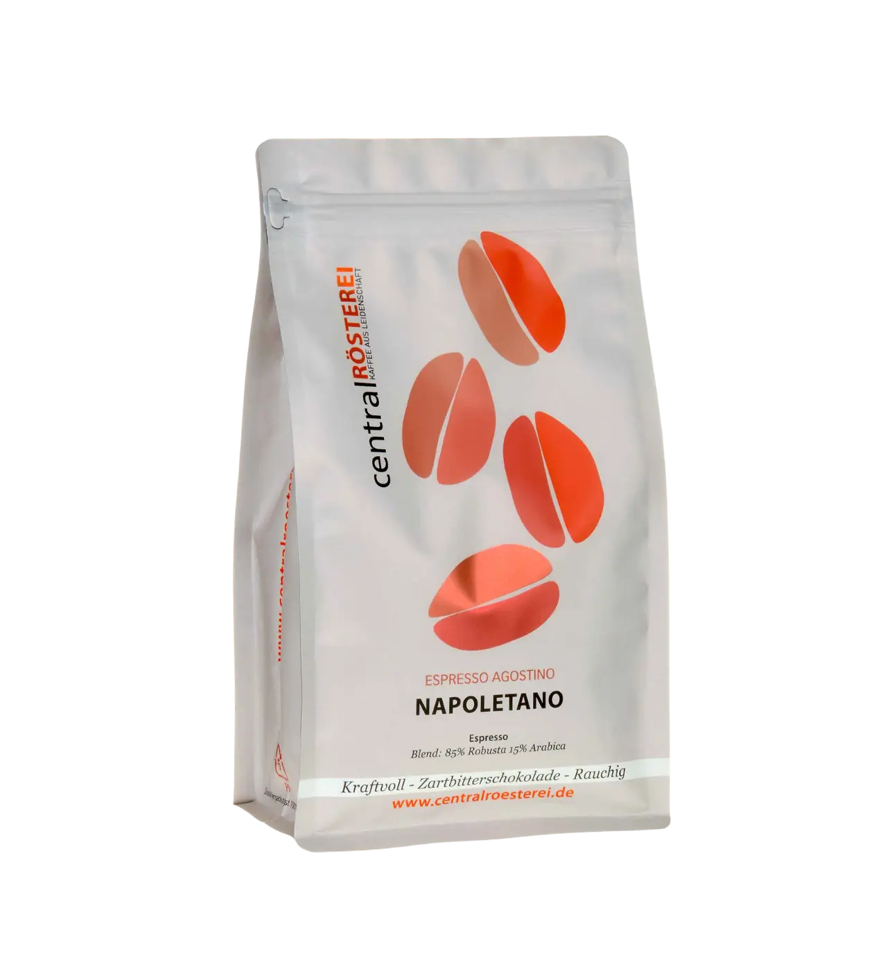 CentralRösterei Napoletano Espresso Mischung 85 Prozent Robusta 15 Prozent Arabica Kraftvoll Harmonisch Intensiv