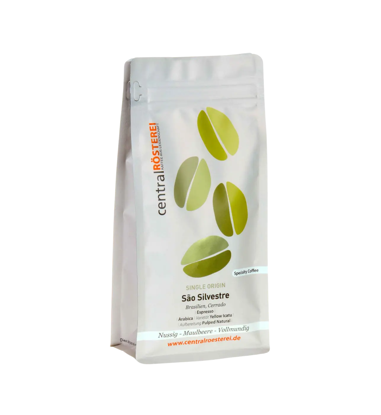 CentralRösterei Brasil Sao Silvestre Arabica Single Origin Pulped Natural Cerrado Faszenda 1100 Bis 1250 Meter