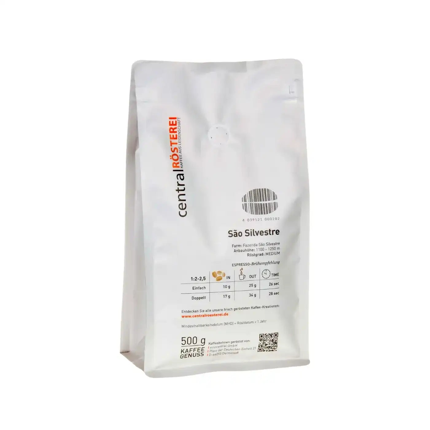 CentralRösterei Brasil Sao Silvestre Arabica Single Origin Pulped Natural Cerrado Faszenda 1100 Bis 1250 Meter by RoasterGang