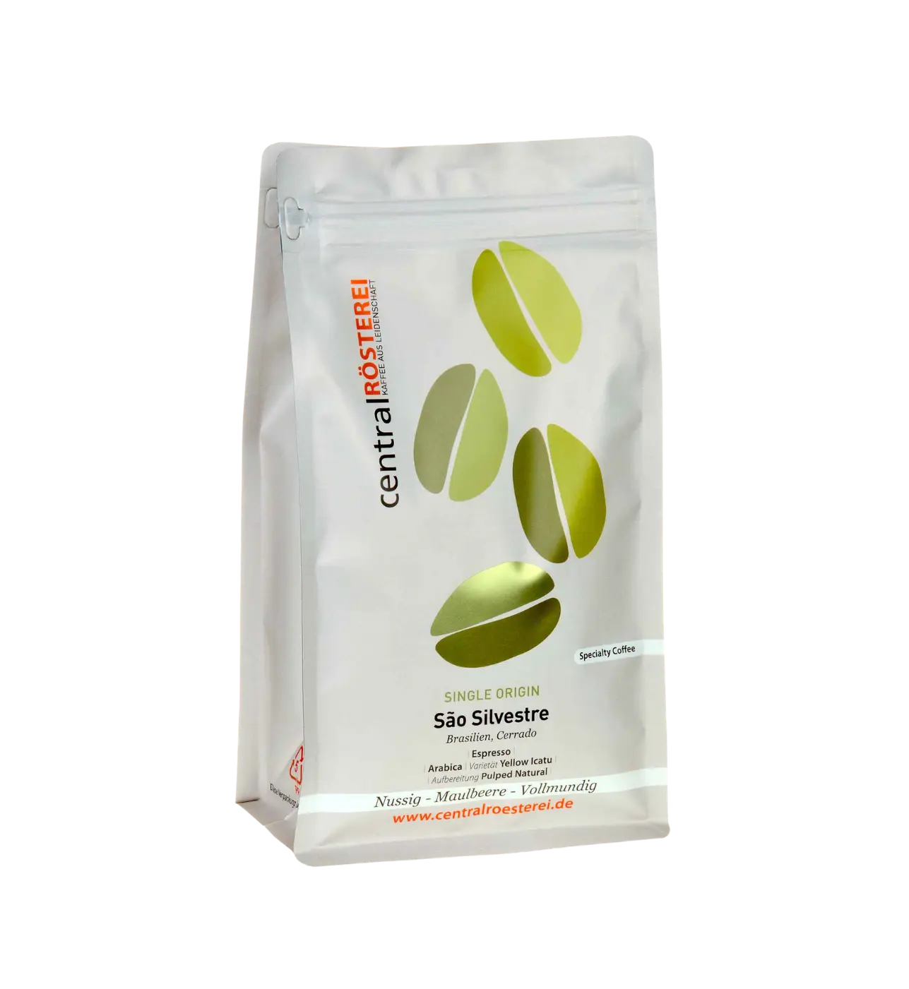 CentralRösterei Brasil Sao Silvestre Arabica Single Origin Pulped Natural Cerrado Faszenda 1100 Bis 1250 Meter