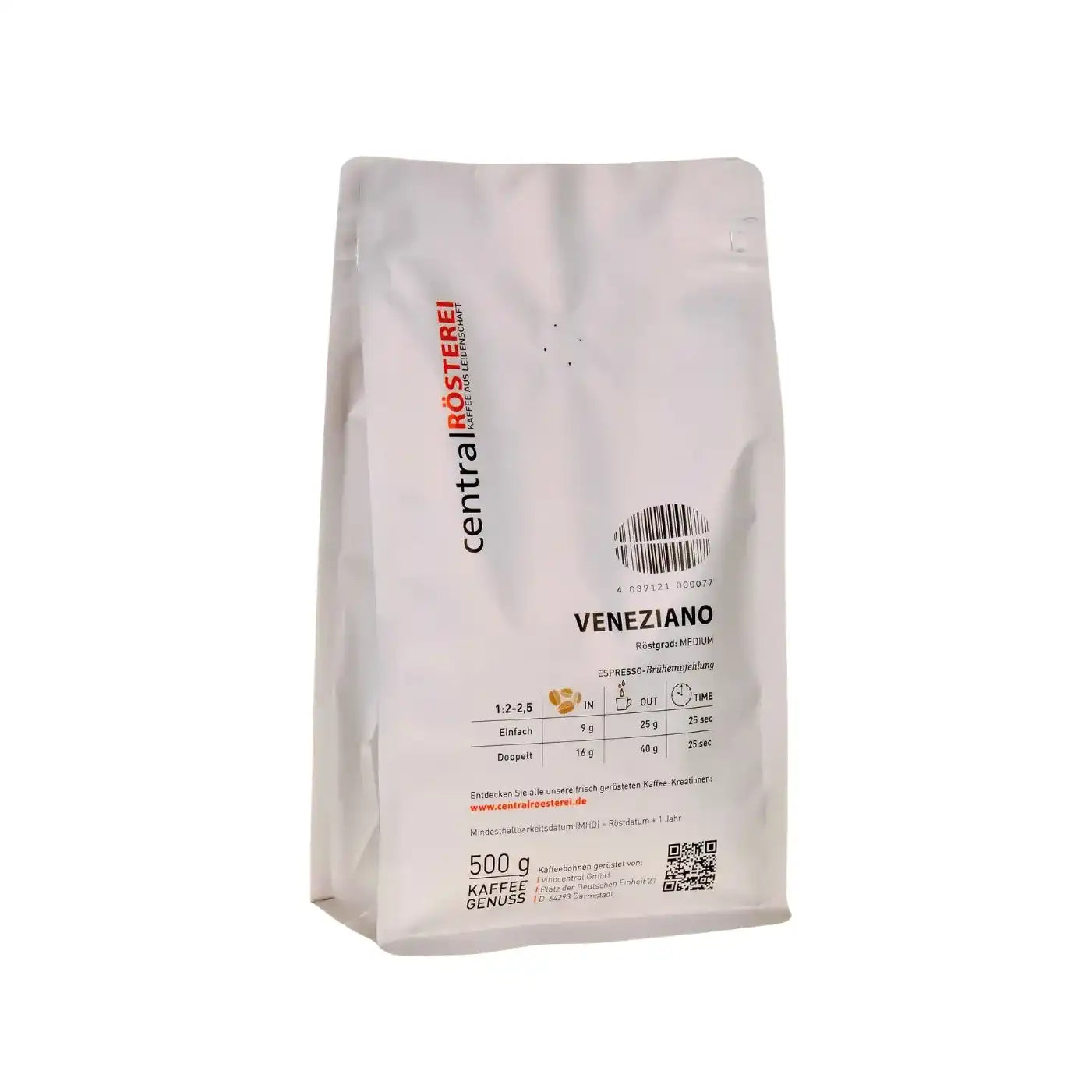 CentralRösterei Veneziano Mild Kaffee Mit Eleganten Aromen Und Cremiger Schokoladen Noten by RoasterGang