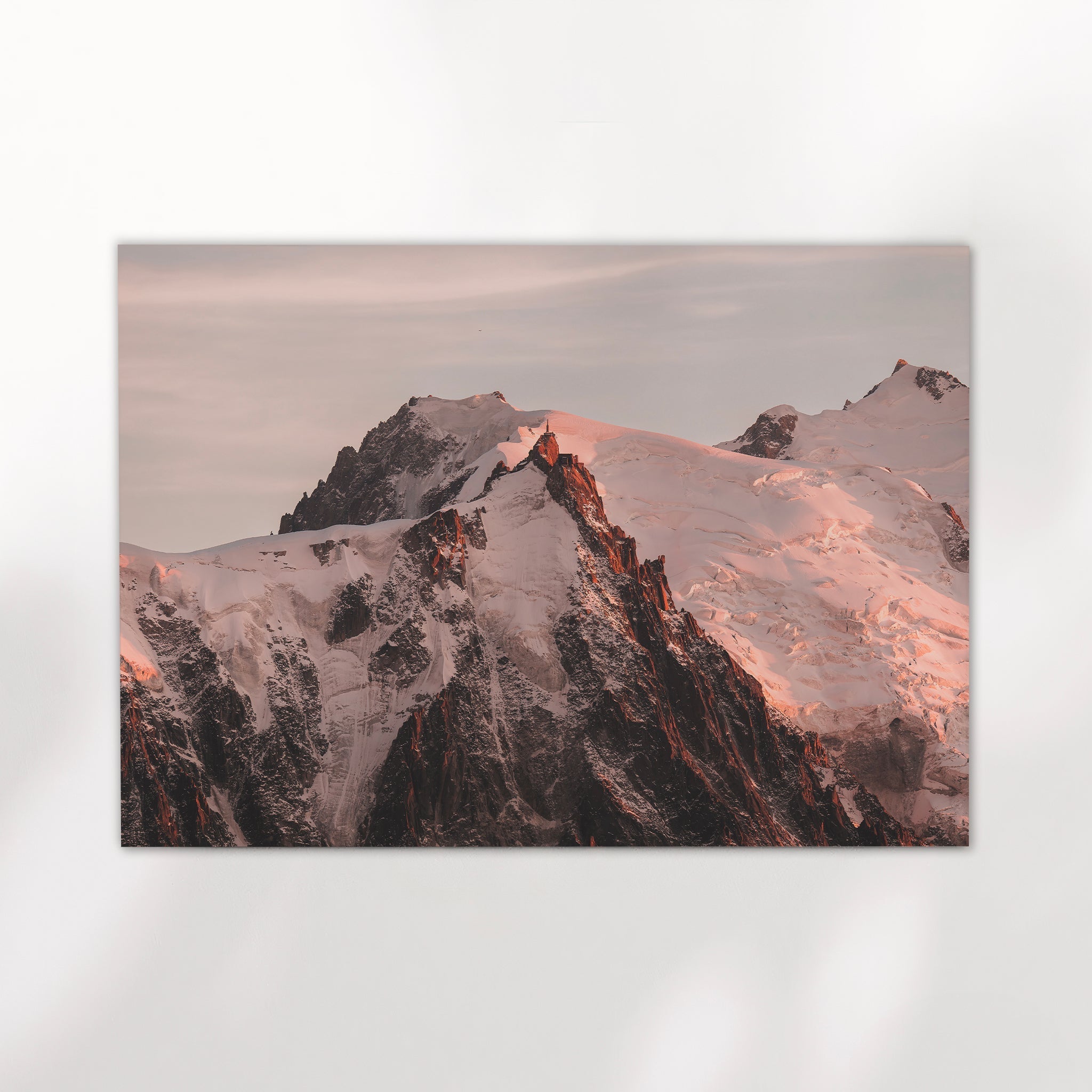 Aiguille du Midi Sunset Mountain Wall Art - Chamonix Prints