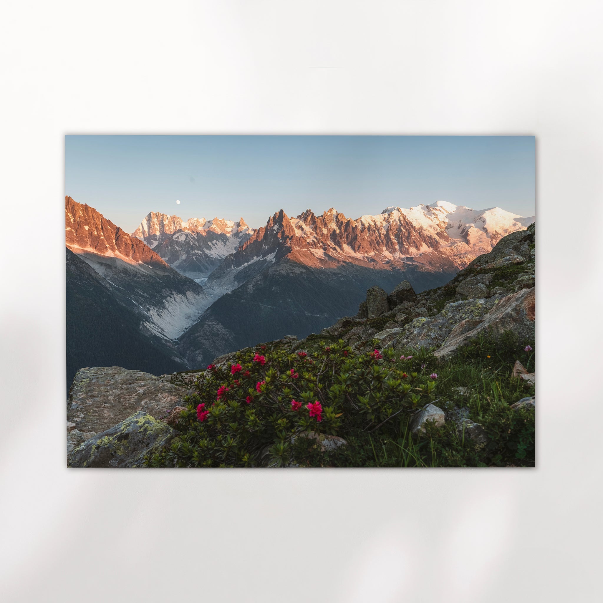 Mont Blanc Massif Wall Art Print - Chamonix Print