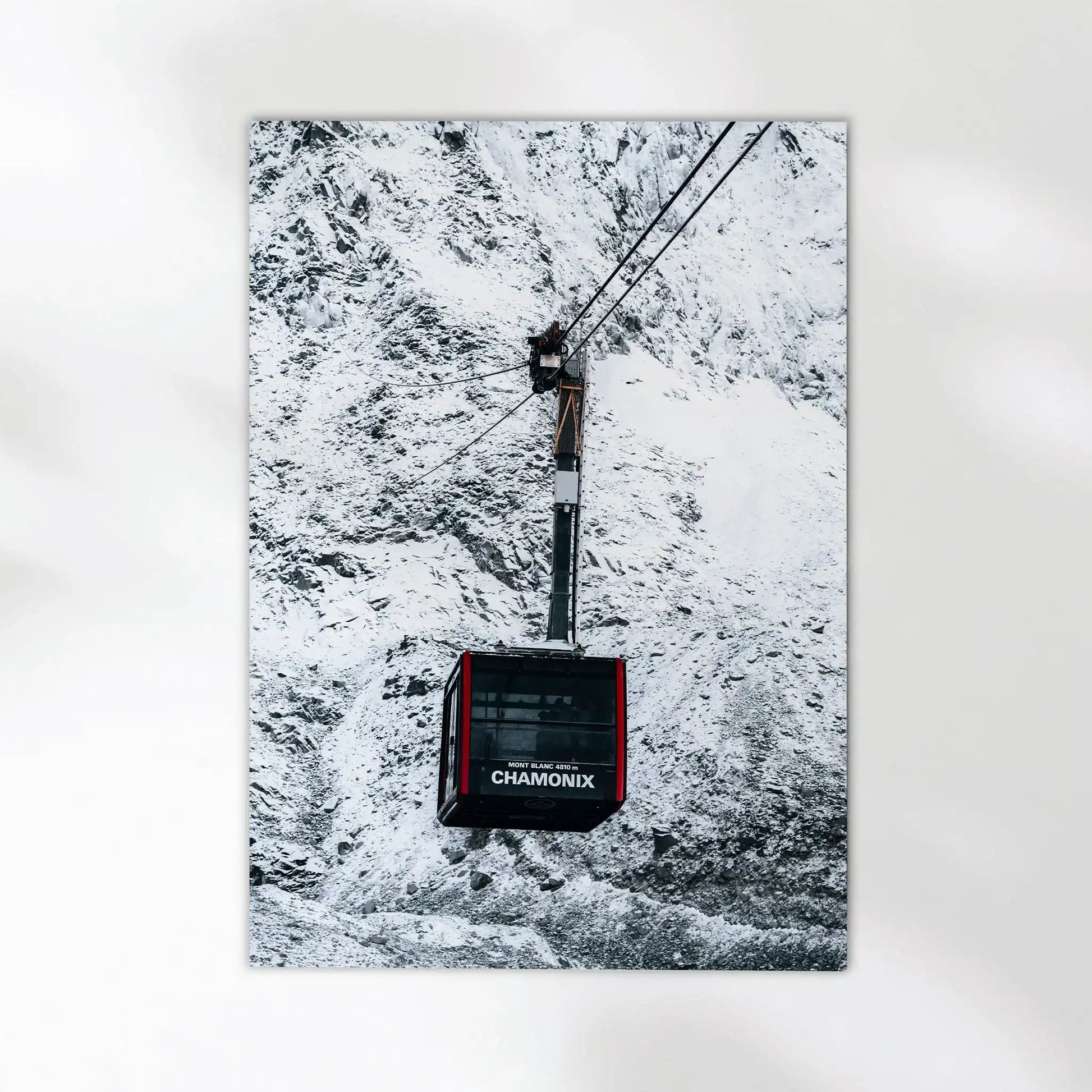Aiguille du Midi Cable Car Print – Chamonix Alpine Adventure Wall Art by Chamonix Prints