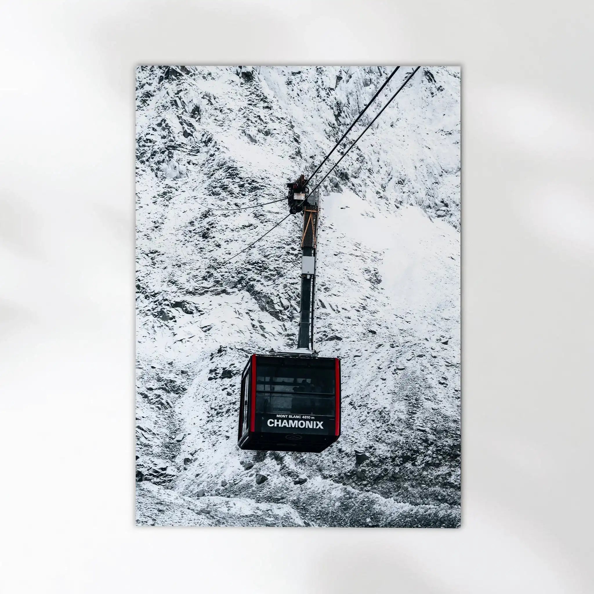 Aiguille du Midi Cable Car Print – Chamonix Alpine Adventure Wall Art by Chamonix Prints