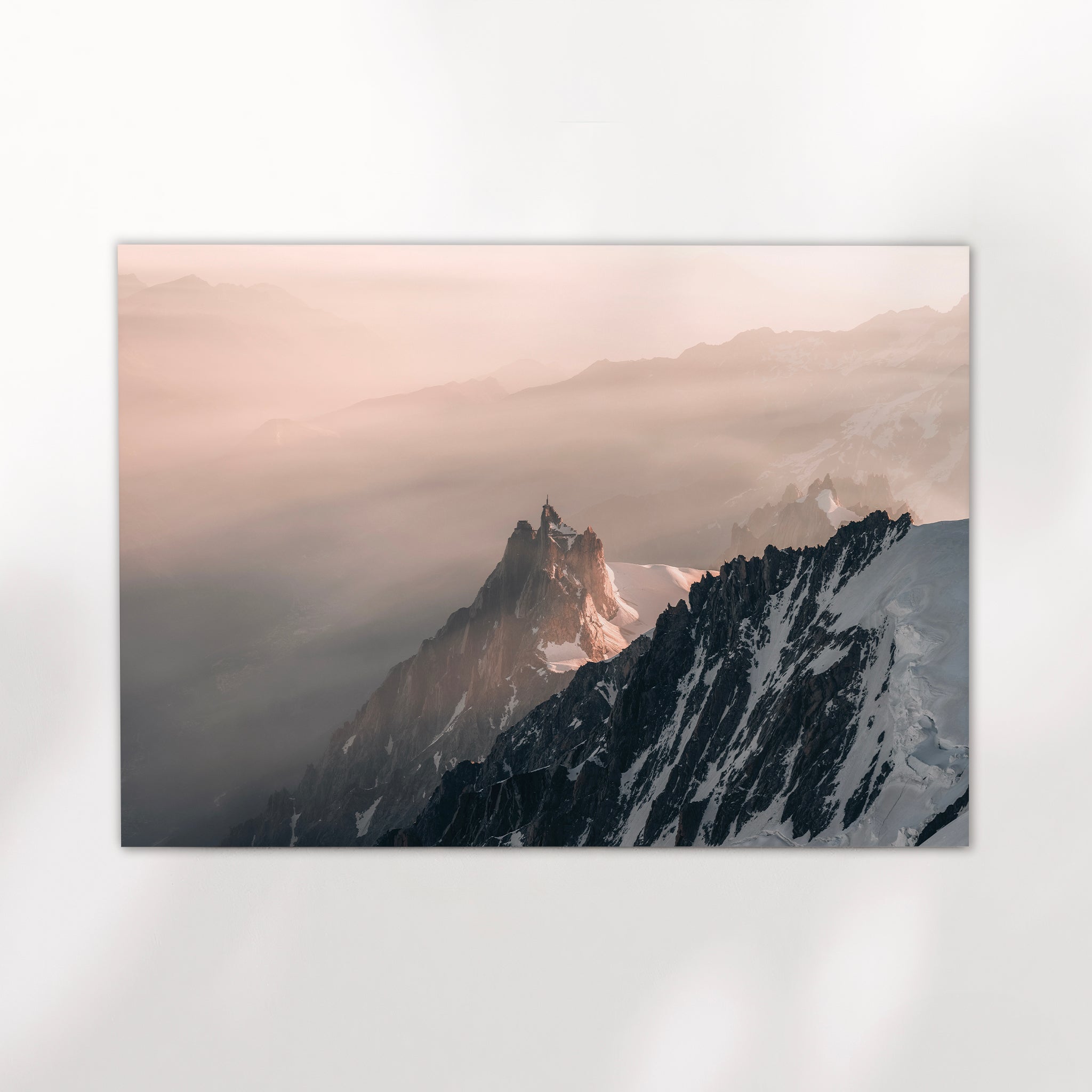 Aiguille du Midi Chamonix Wall Art – French Alps Mountain Print