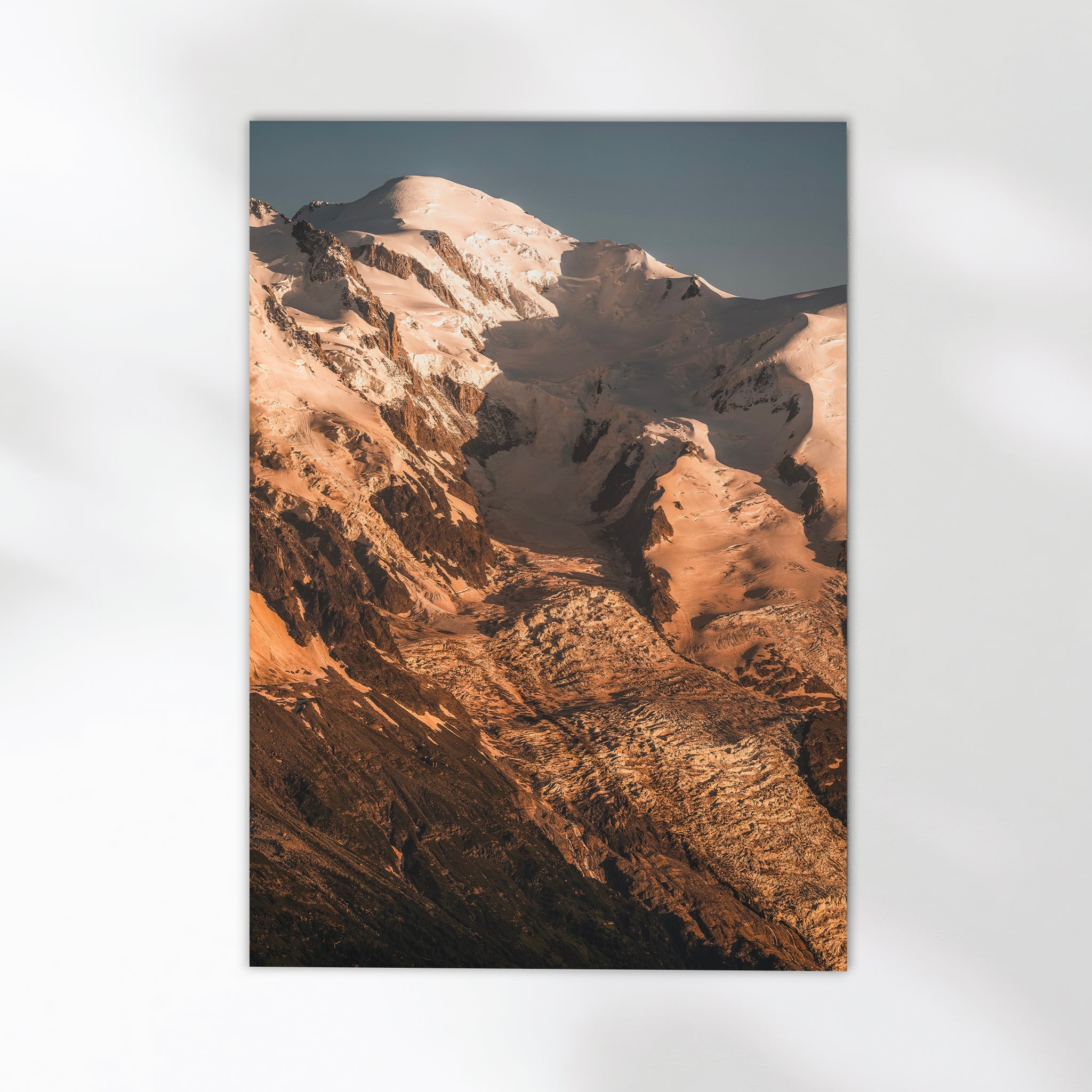 Mont Blanc Golden Hour Wall Art Print – Chamonix Mountain Photography