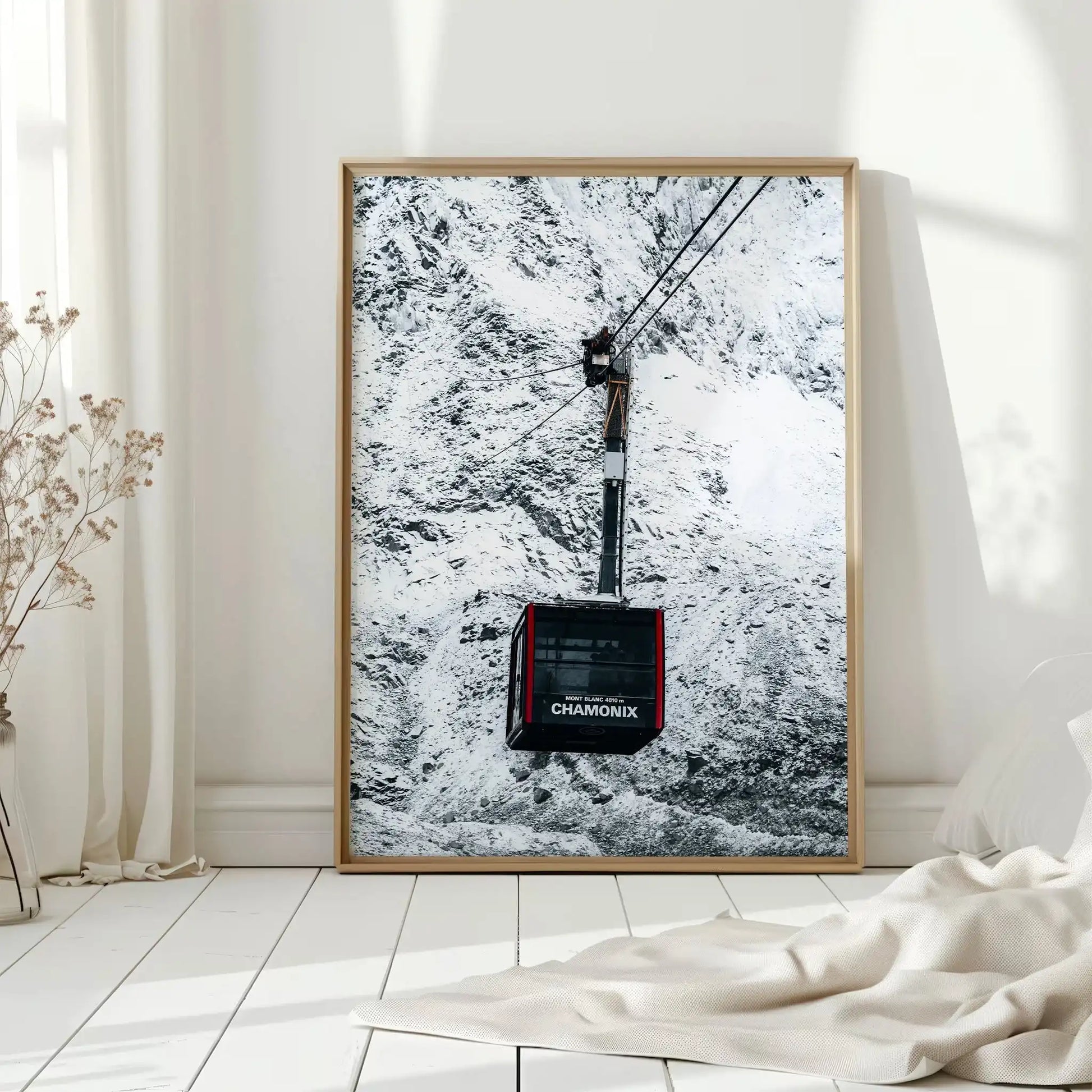 Aiguille du Midi Cable Car Print – Chamonix Alpine Adventure Wall Art by Chamonix Prints