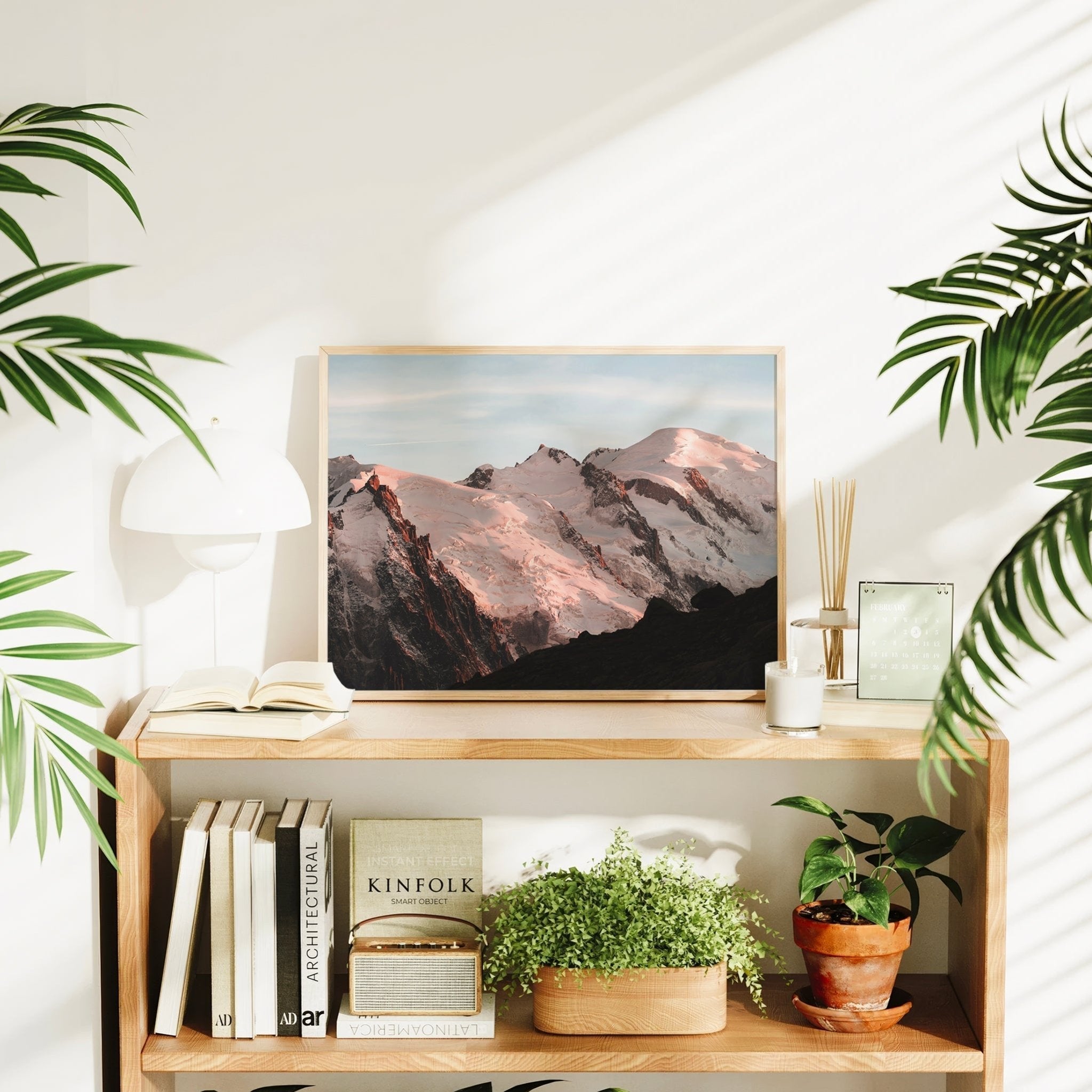 Mont Blanc Massif Sunset Wall Art - Chamonix Photography Print