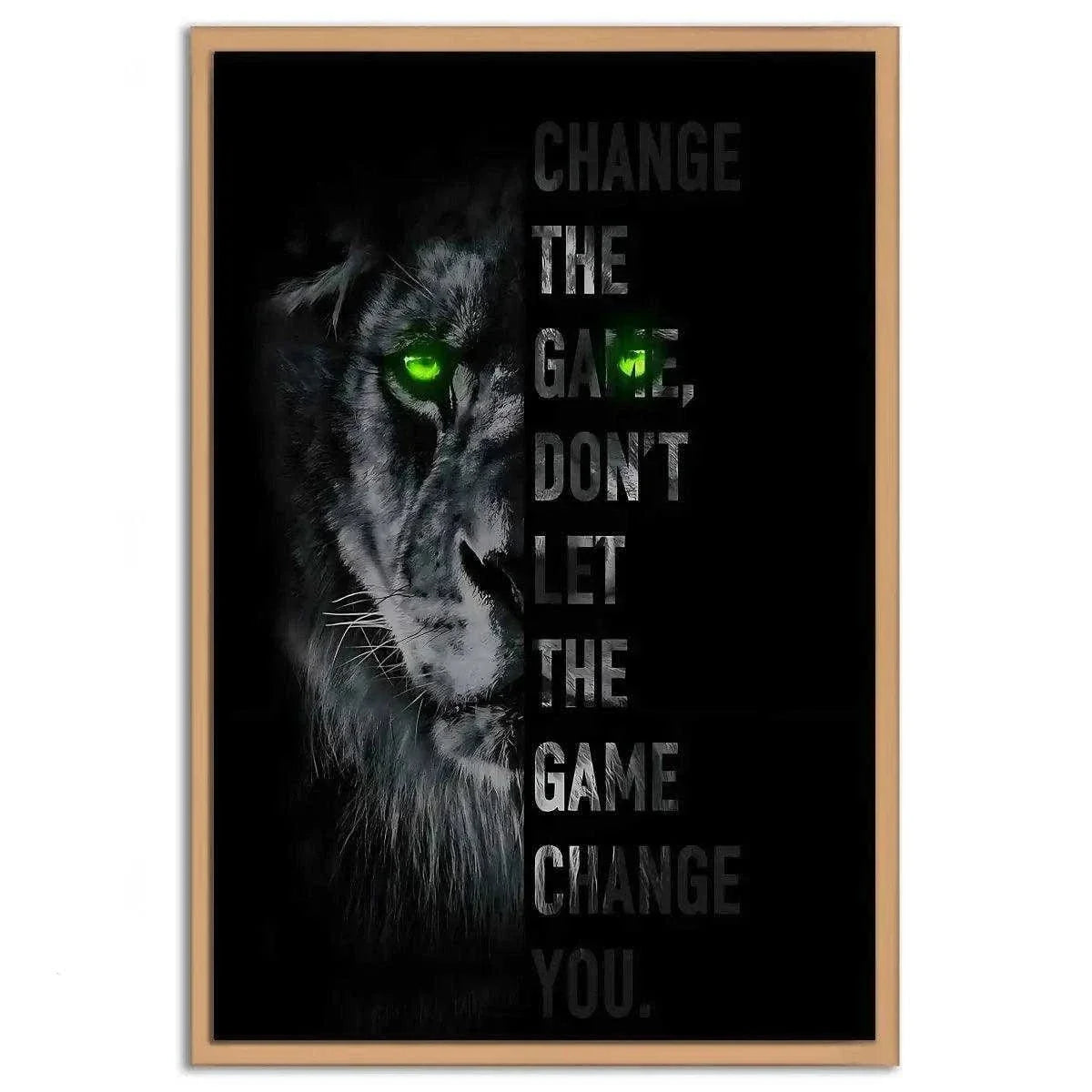 Change the game - Leinwandbild Motivation by SimpleCanvas