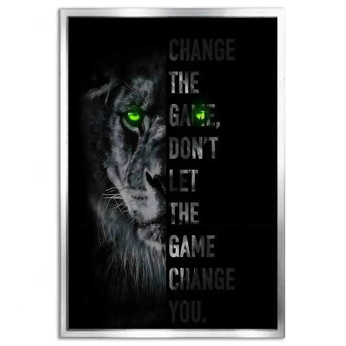 Change the game - Leinwandbild Motivation by SimpleCanvas