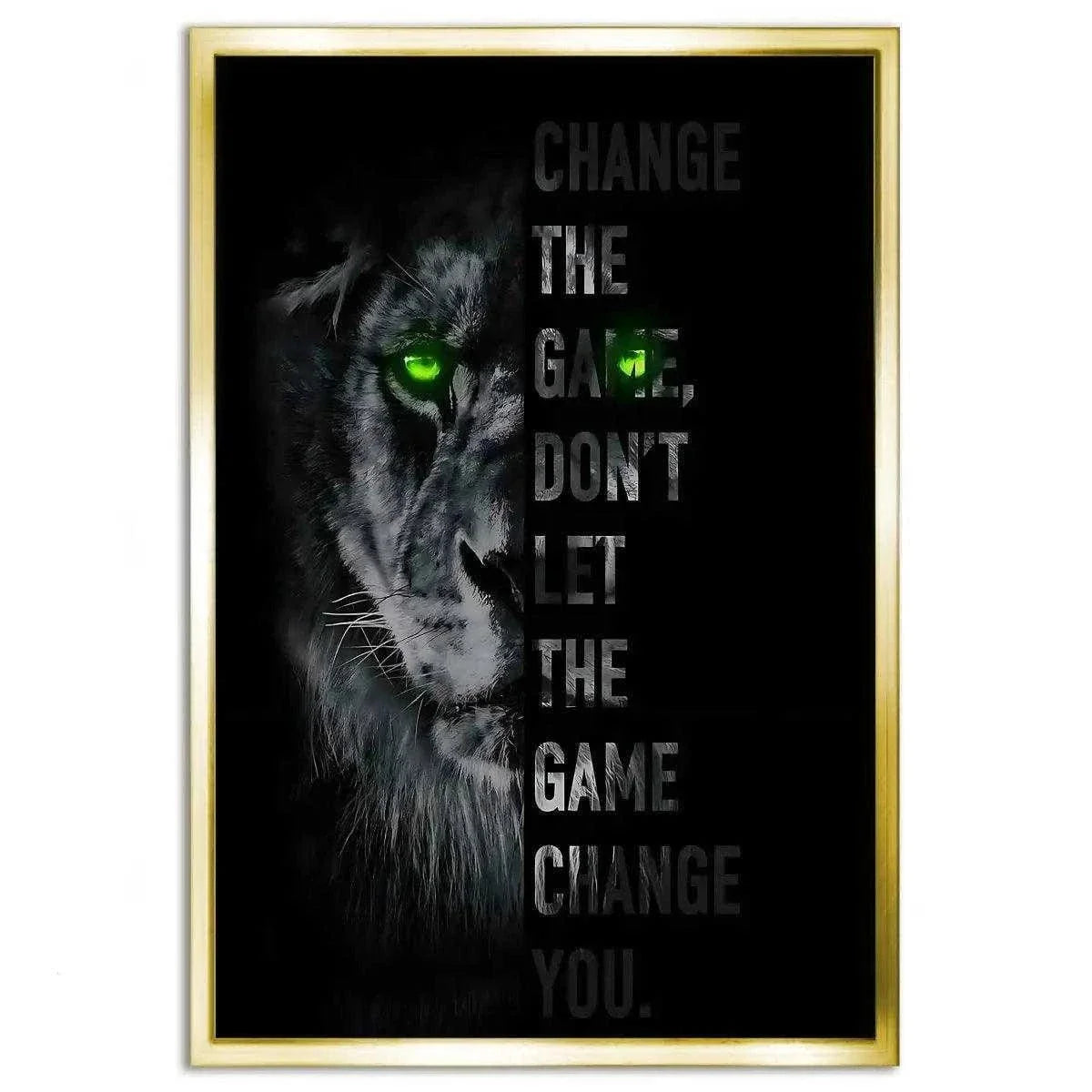 Change the game - Leinwandbild Motivation by SimpleCanvas