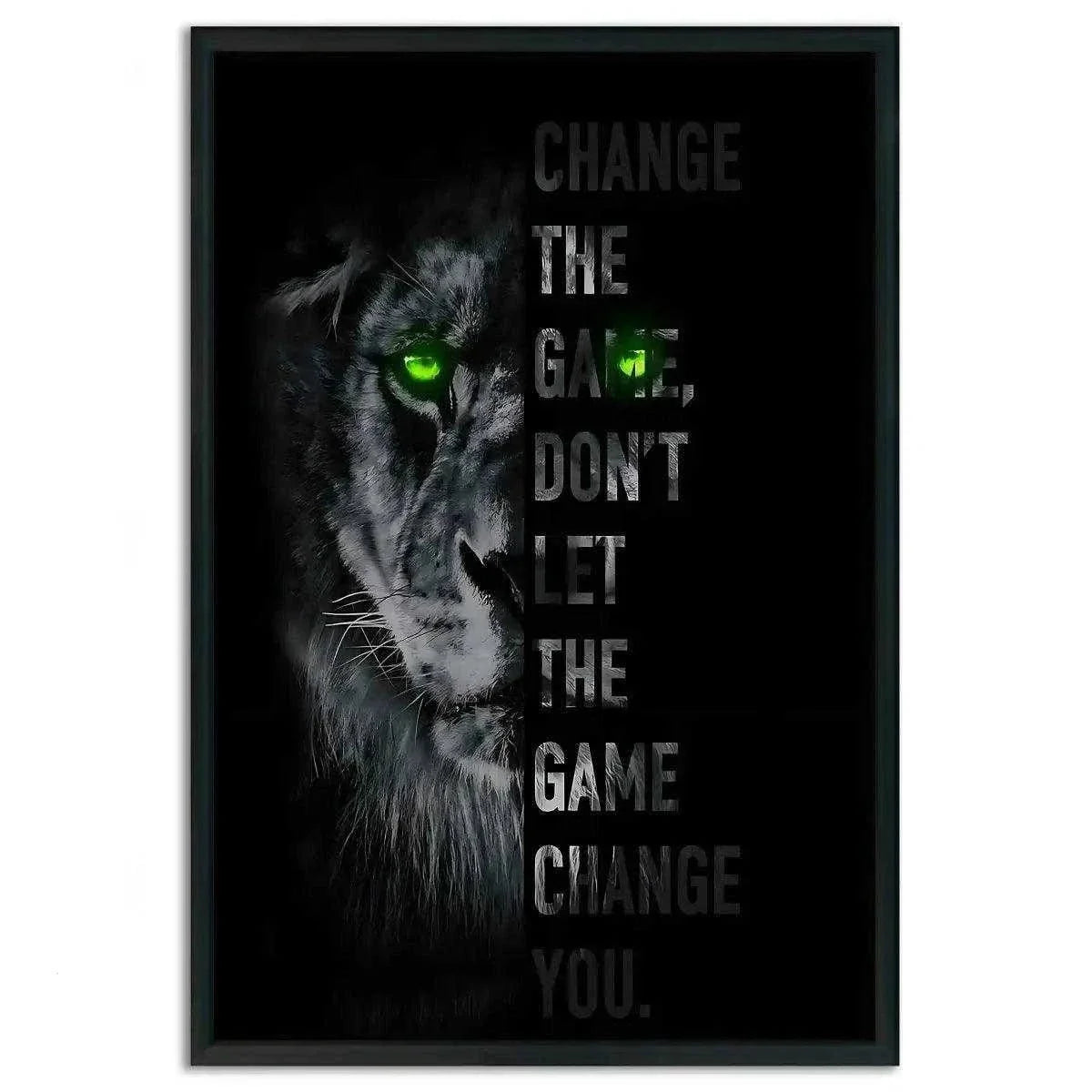 Change the game - Leinwandbild Motivation by SimpleCanvas