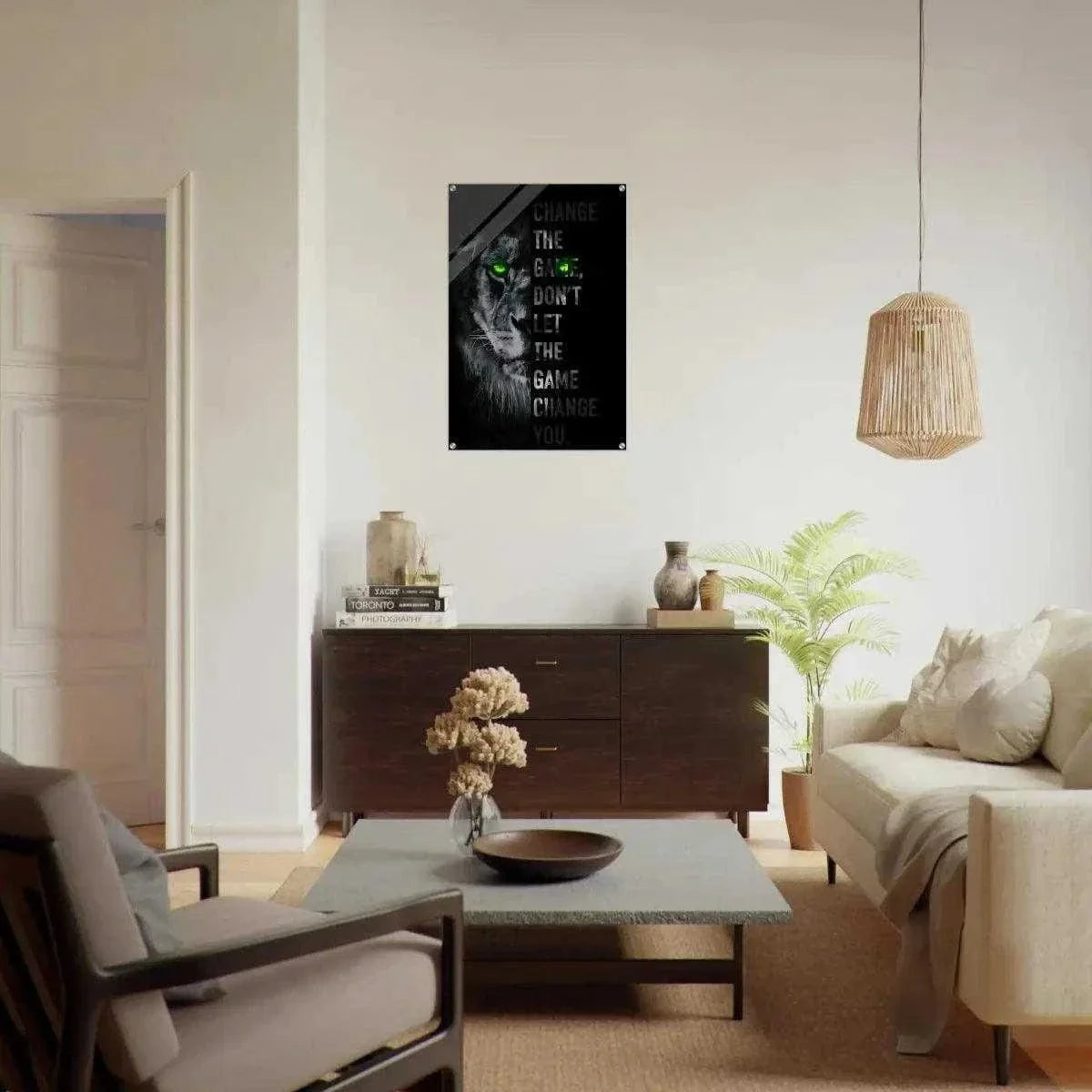 Change the game - Leinwandbild Motivation by SimpleCanvas