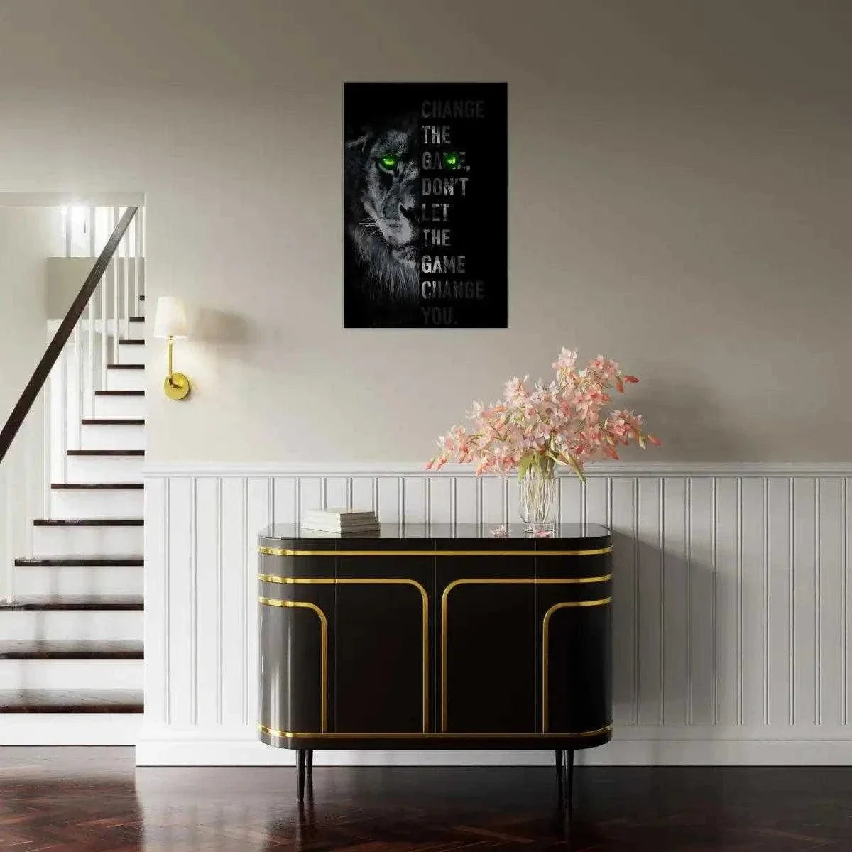 Change the game - Leinwandbild Motivation by SimpleCanvas