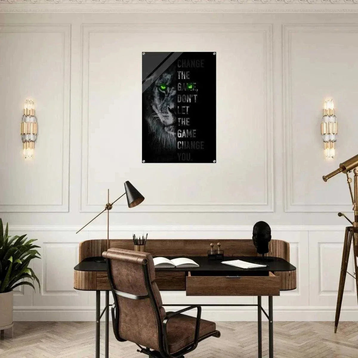 Change the game - Leinwandbild Motivation by SimpleCanvas