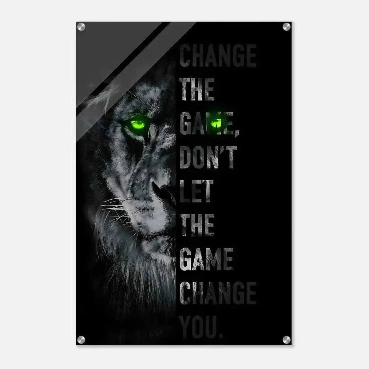 Change the game - Leinwandbild Motivation by SimpleCanvas