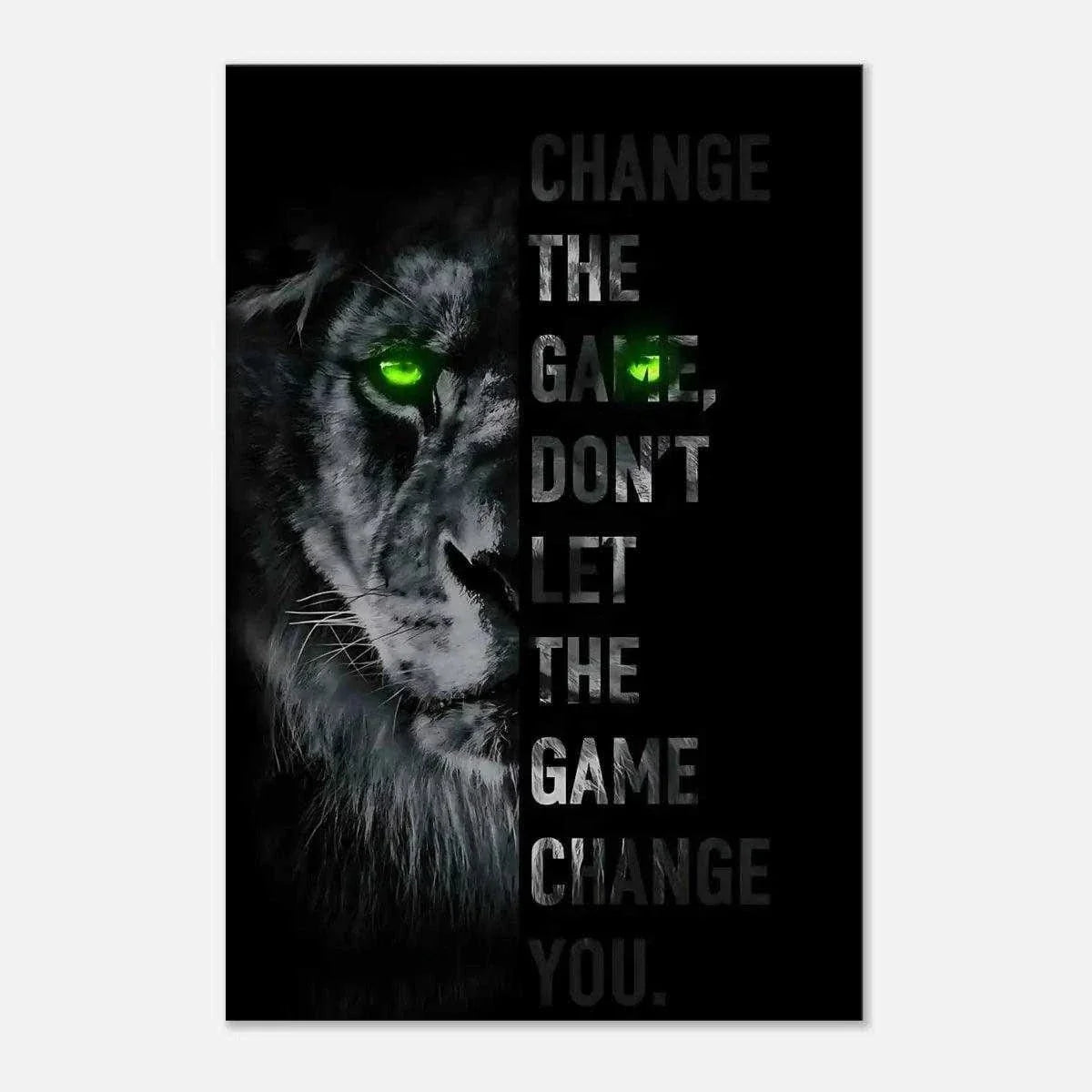 Change the game - Leinwandbild Motivation