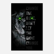 Change the game - Leinwandbild Motivation by SimpleCanvas