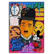 Charlie Chaplin - Leinwandbild Pop Art by SimpleCanvas