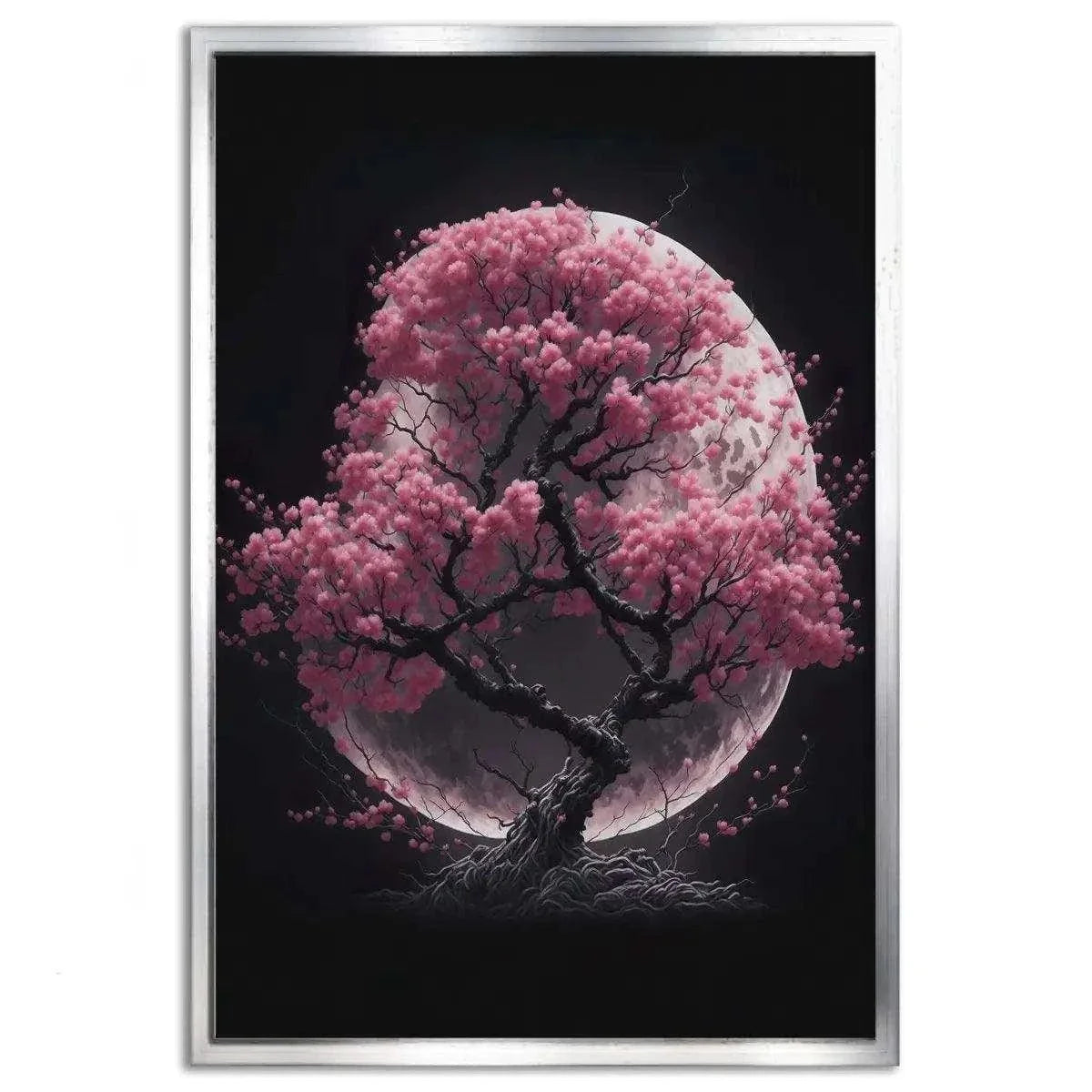 Cherry Blossom Tree - Leinwandbild Japanisch by SimpleCanvas