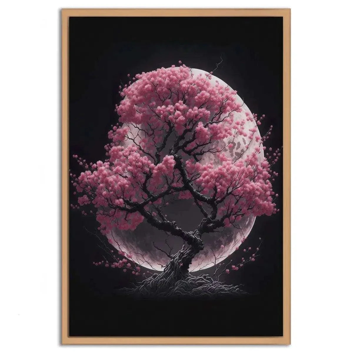 Cherry Blossom Tree - Leinwandbild Japanisch by SimpleCanvas