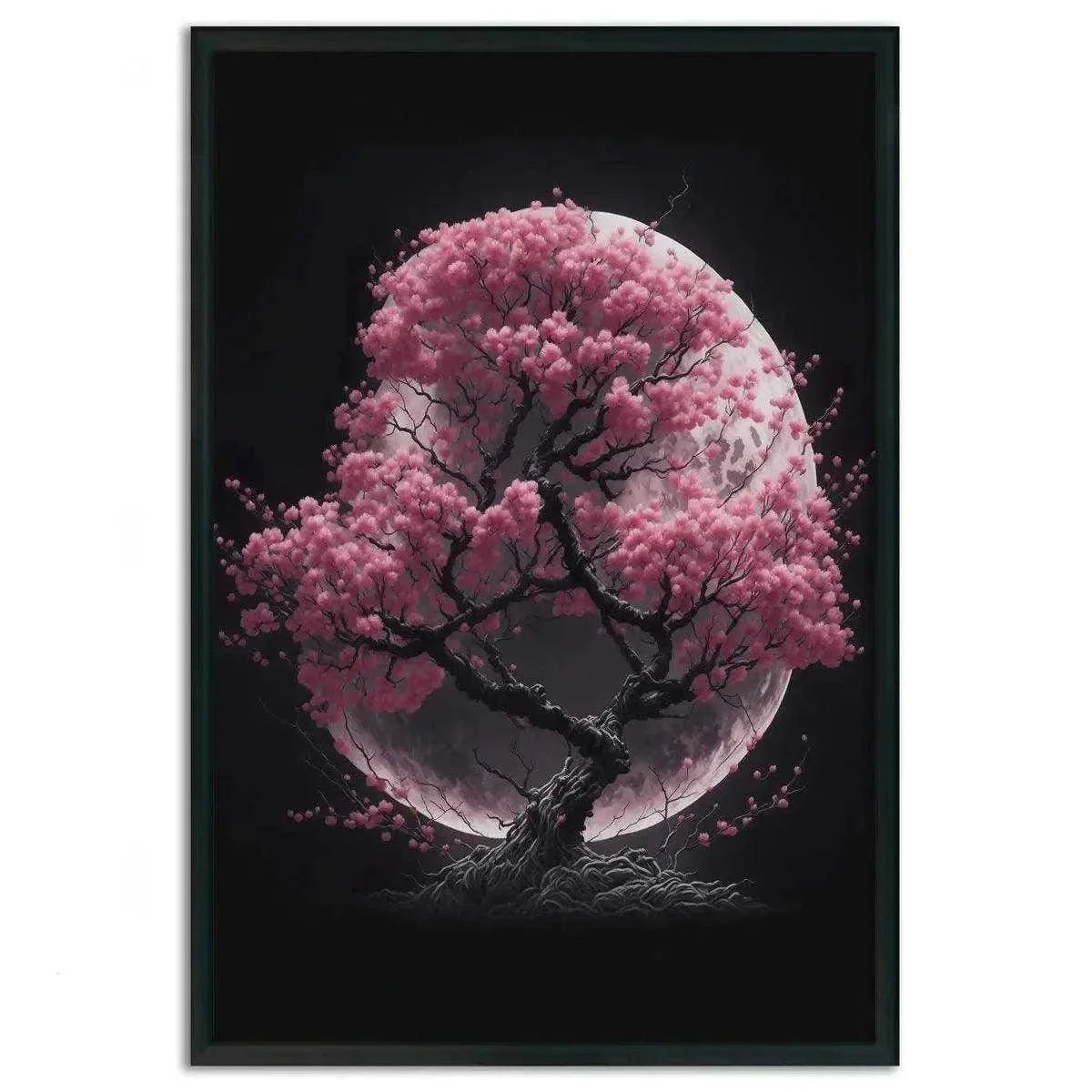 Cherry Blossom Tree - Leinwandbild Japanisch by SimpleCanvas