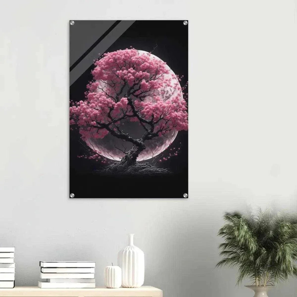 Cherry Blossom Tree - Leinwandbild Japanisch by SimpleCanvas