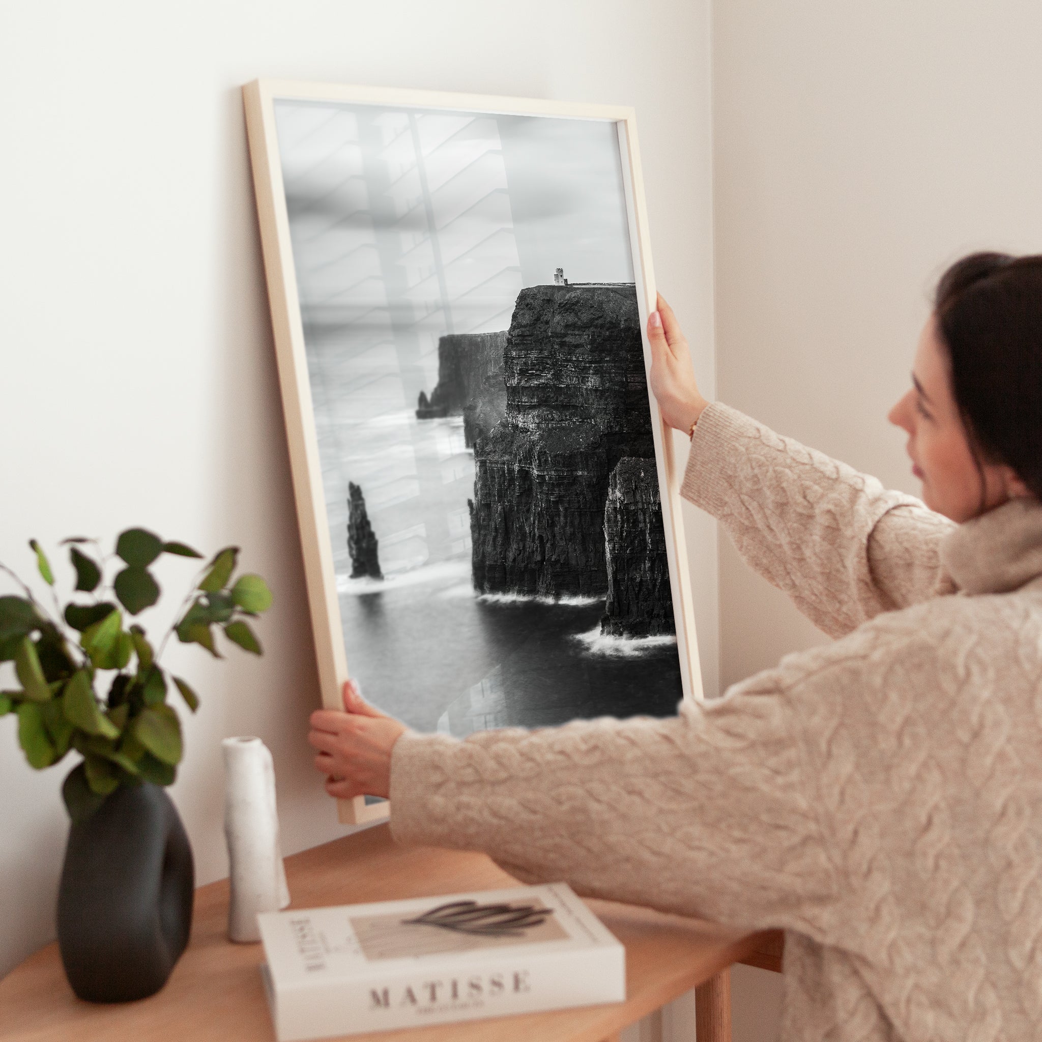 Cliffs of Moher Black & White Wall Art Print – Ireland Photography
