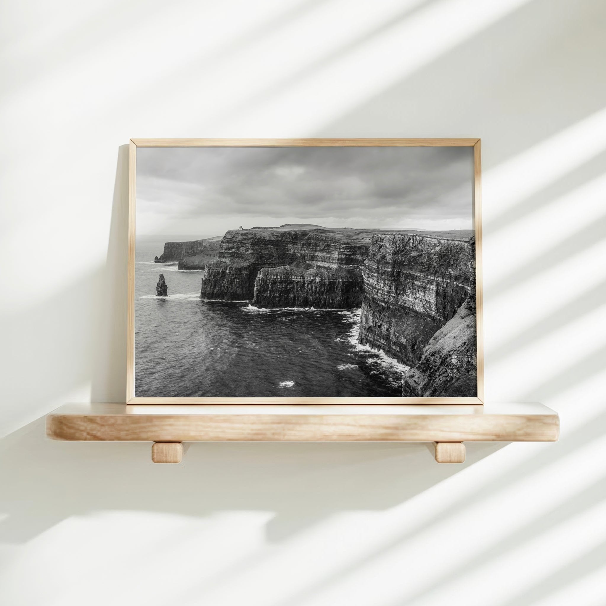 Cliffs of Moher, Ireland – Black and White Wall Art Print