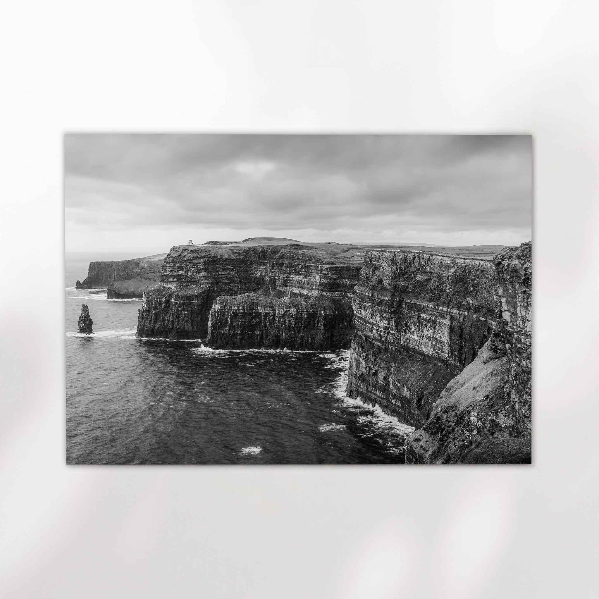Cliffs of Moher, Ireland – Black and White Wall Art Print