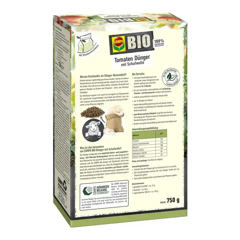 COMPO BIO Tomaten Dünger mit Schafwolle