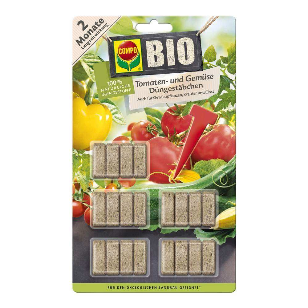 COMPO BIO Tomaten- und Gemüse Dünge­stäbchen