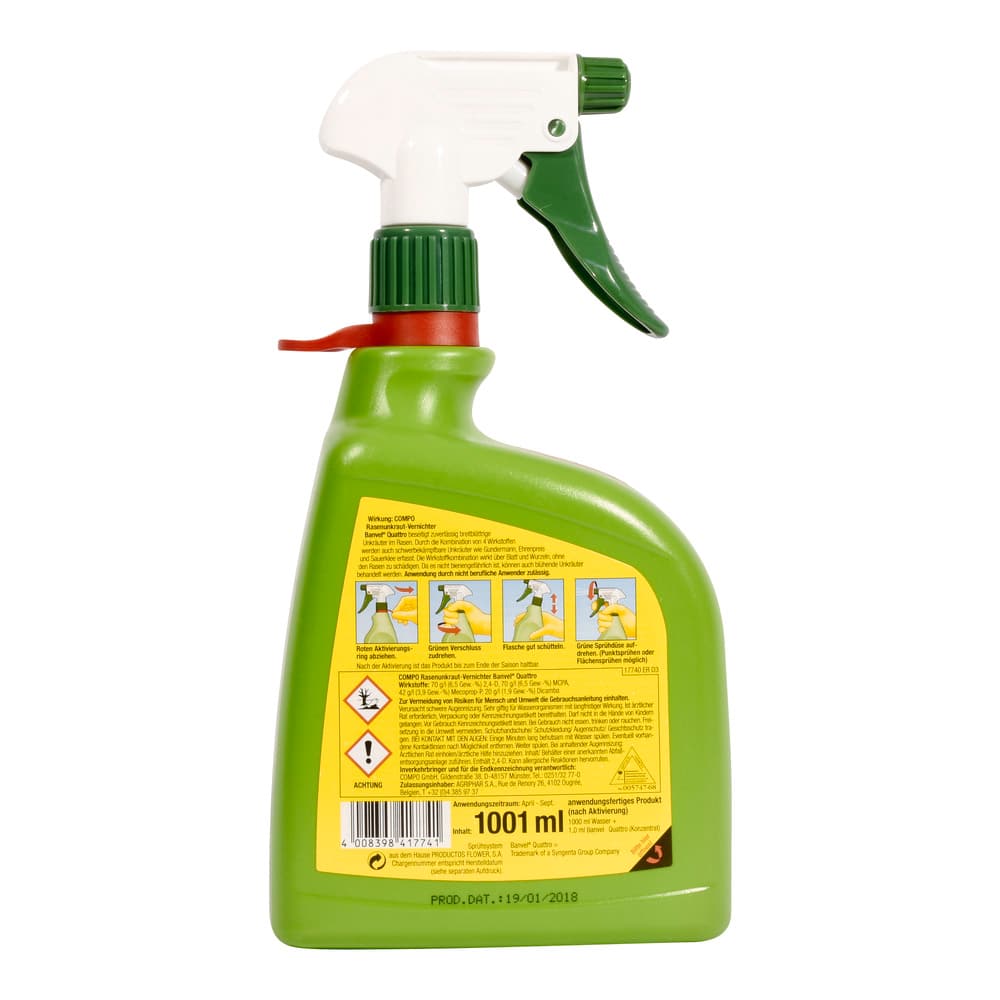 COMPO Rasenunkraut-Vernichter Banvel® Quattro AF