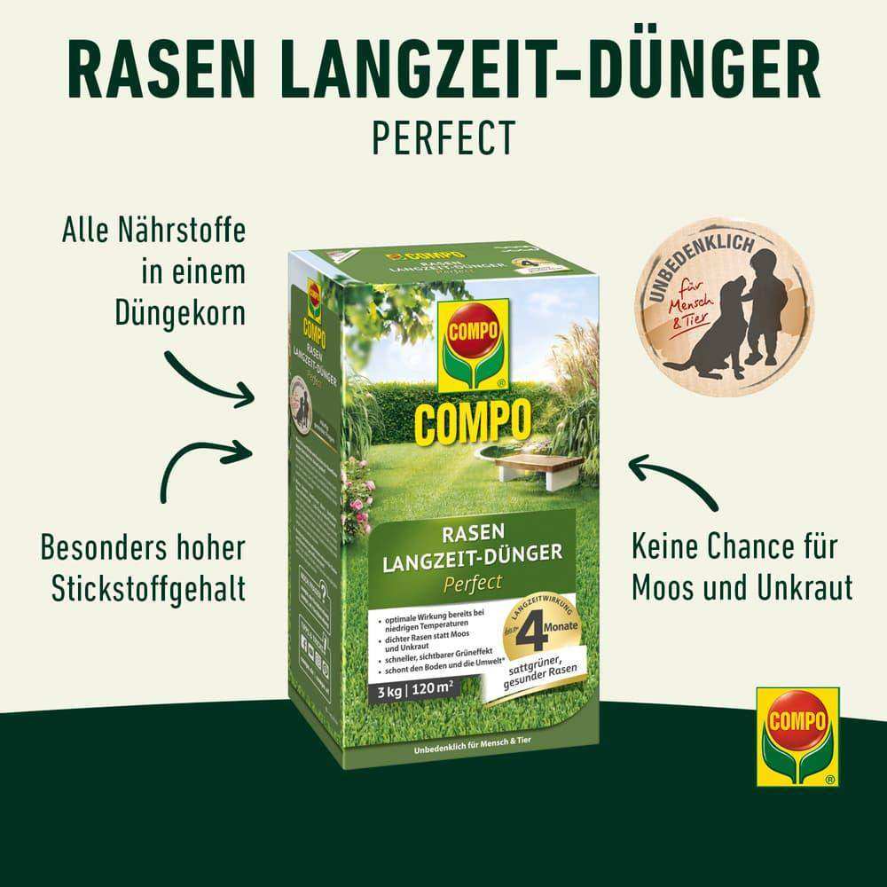 COMPO Rasen Langzeit-Dünger Perfect