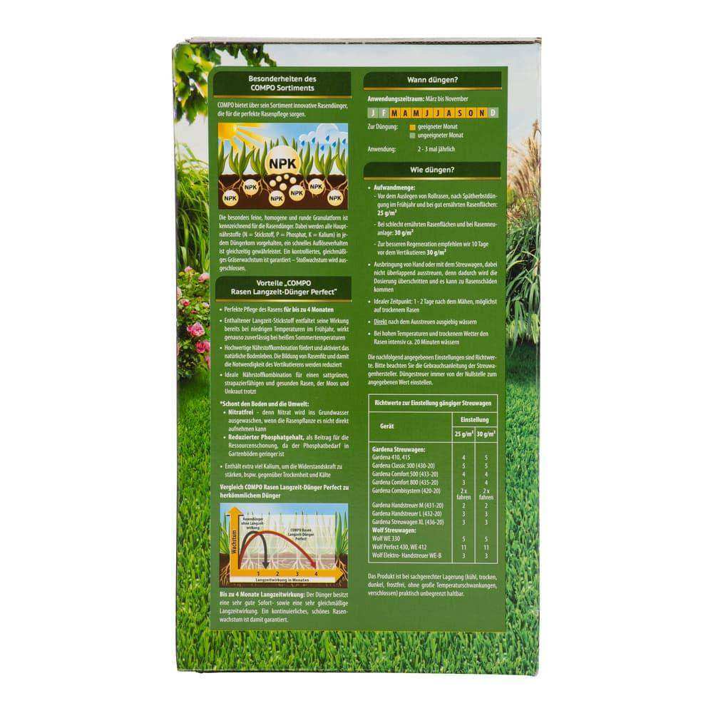 COMPO Rasen Langzeit-Dünger Perfect