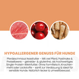 Monoprotein Pferd Nassfutter für Hunde