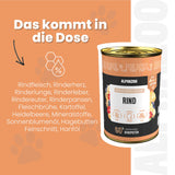 Monoprotein Rind Nassfutter für Hunde