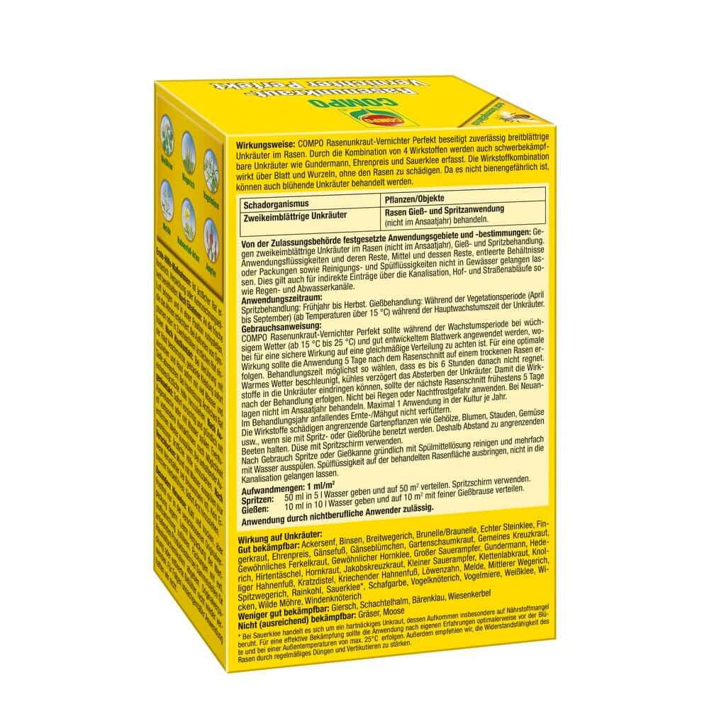 COMPO Rasenunkraut-Vernichter Perfekt 110 m²-200 m²