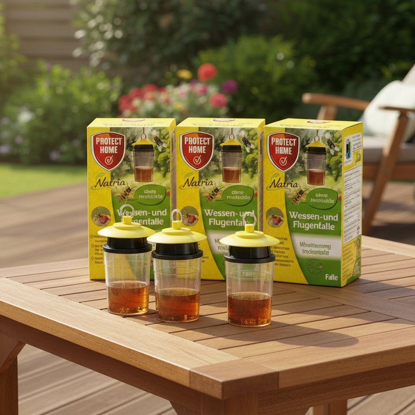 Protect Home Natria Wespen- und Fliegenfalle 3 Stück ohne Insektizide