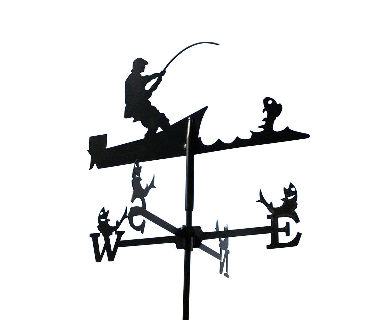 Wetterfahne Angler