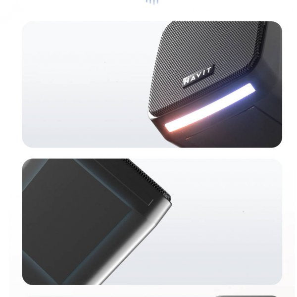 S3 Stereo Lautsprecher Mit 3,5 mm AUX Und Subwoofer RGB LED Beleuchtung USB Stromversorgung Schwarz