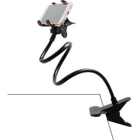 Smartphone Halterung Mit Flexiblem Schwanenhals 60 cm Und 360 Grad Drehung Bis 97 mm Breite