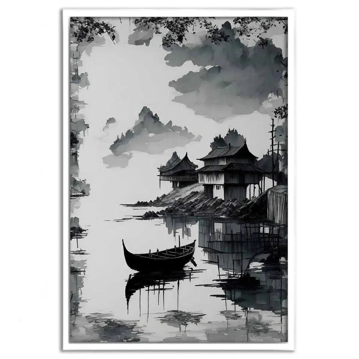 Deep Sea - Leinwandbild Japanisch by SimpleCanvas