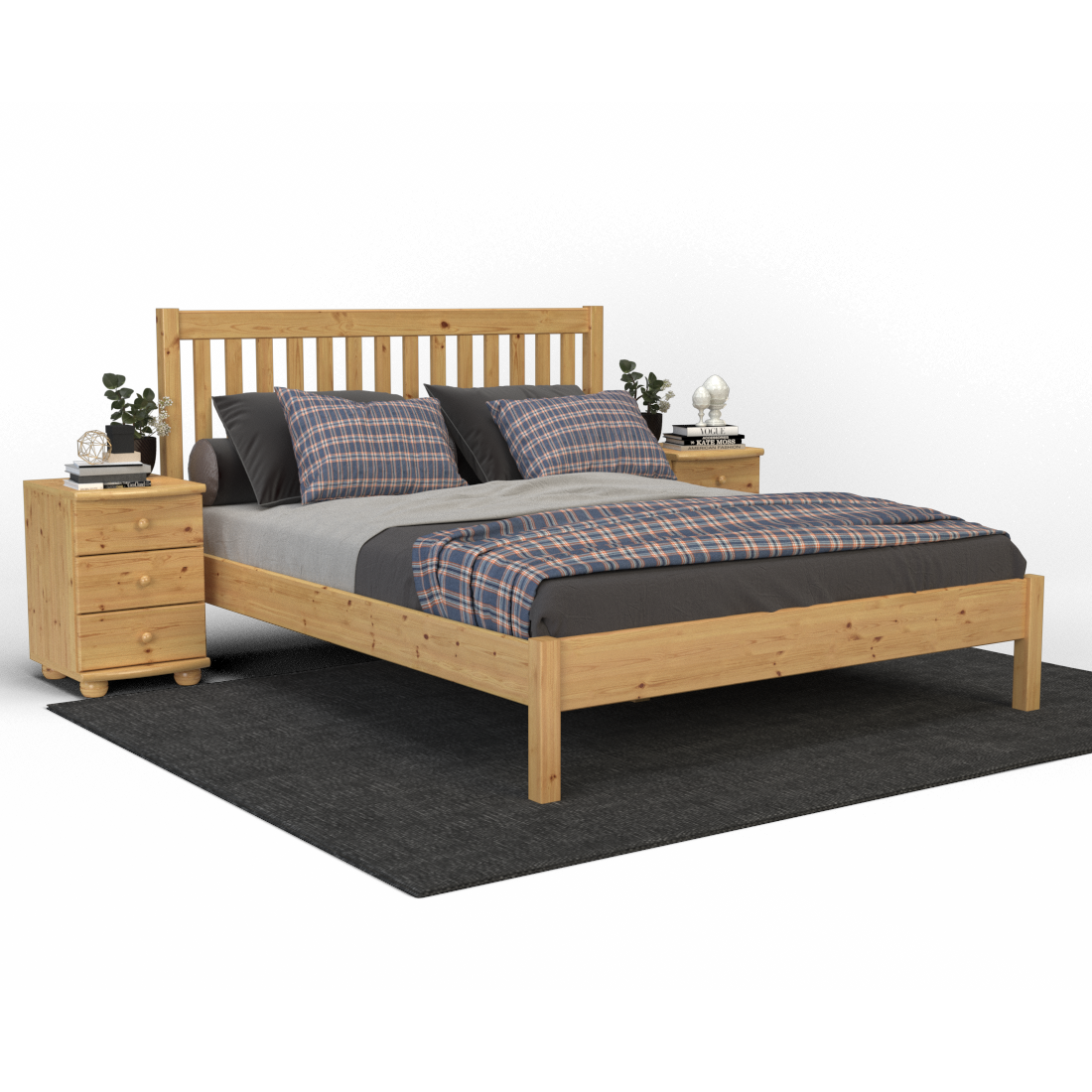 David Kieferbett | Massivholz | Naturholz | 100% Bio-Bett