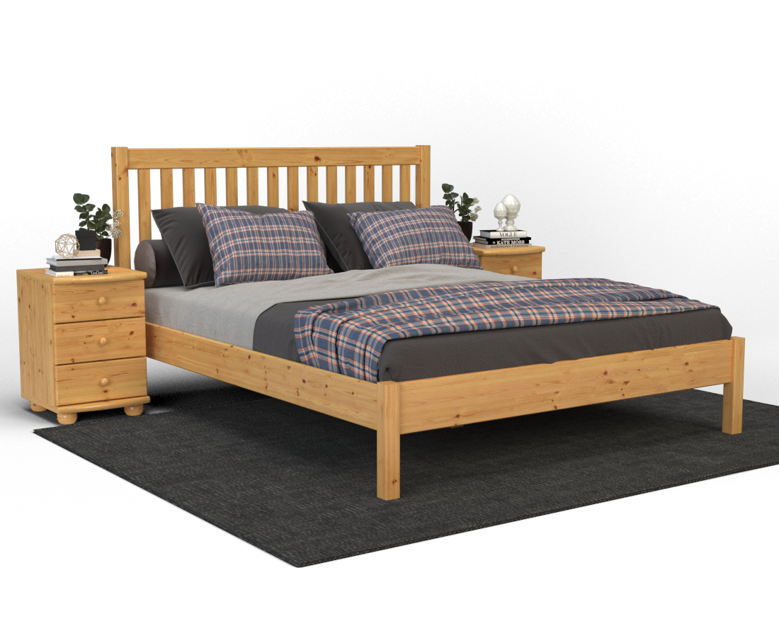 David Kieferbett | Massivholz | Naturholz | 100% Bio-Bett