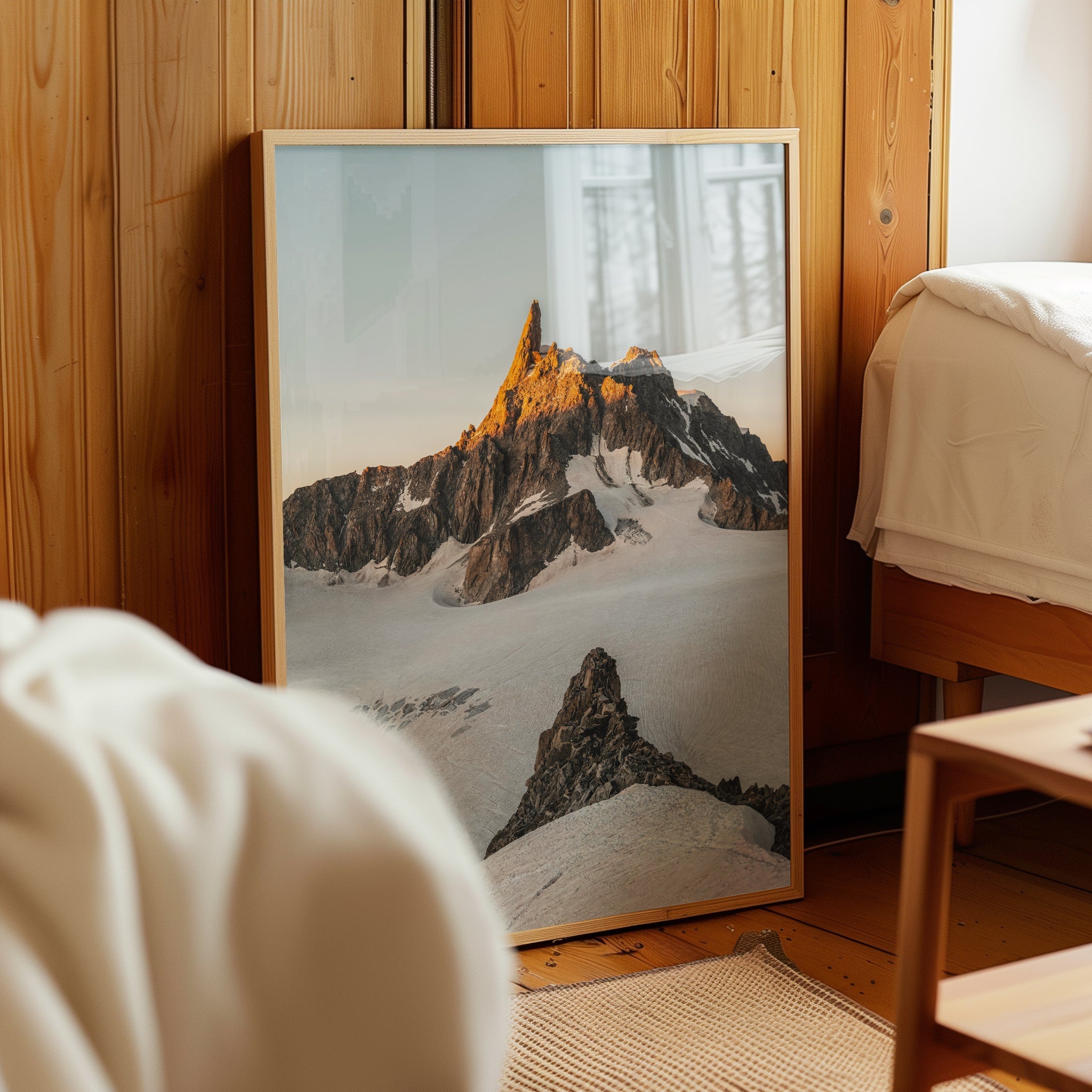 Dent du Géant Print – French Alps Sunset Wall Art Photography