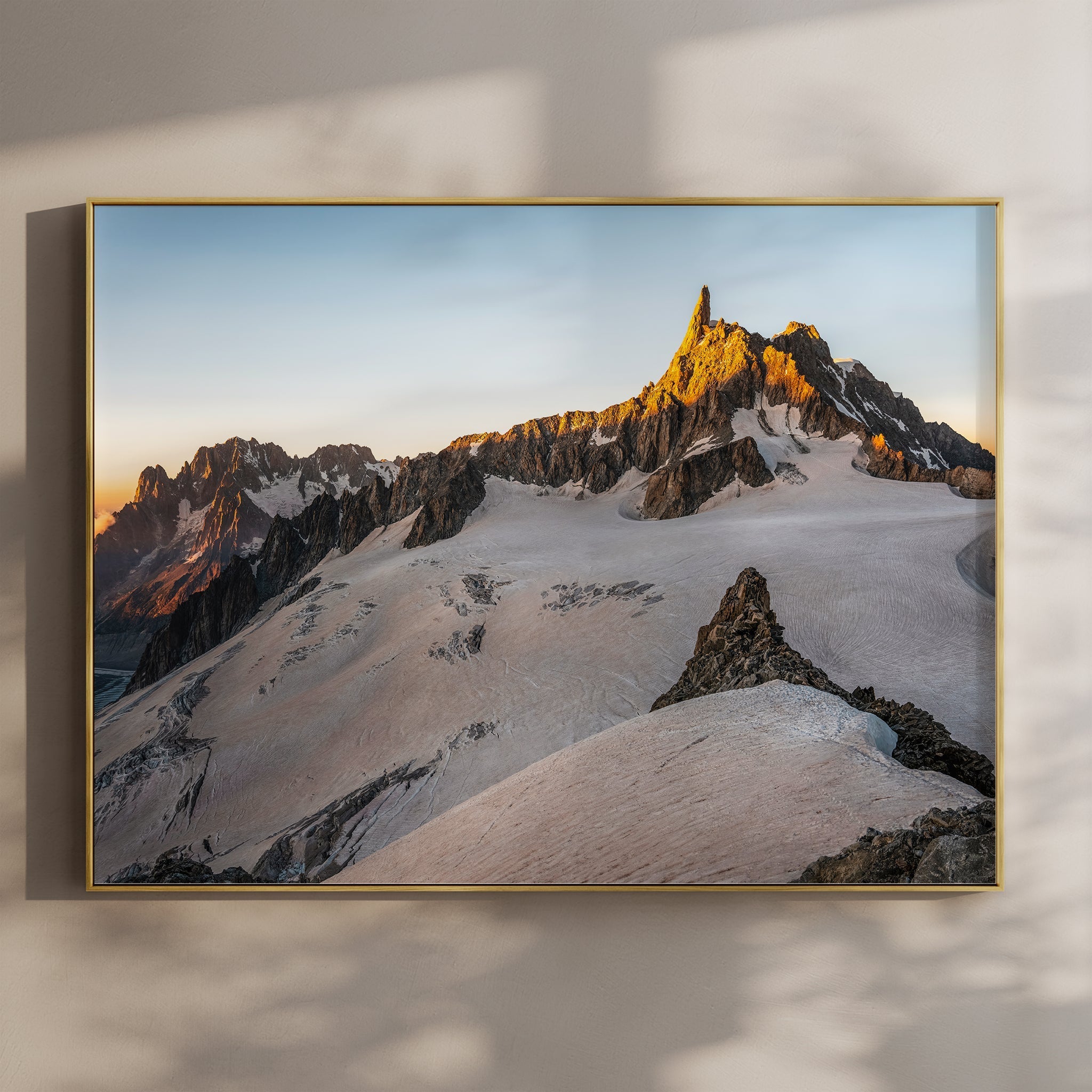 Dent du Géant Golden Hour Wall Art - Fine Art Mountain Photography Print